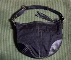 コーチ バッグ シグネチャー ホーボー ハーフムーン【24時間以内匿名配送】