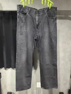 【ユニクロ】ワイドストレートジーンズ ブラック 40インチ