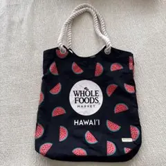 【ハワイ限定】Whole Foods Market スイカ柄エコバッグのサムネイル