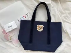 FEILER ラブラリーバイフェイラー オールドテディ ワッペントートバッグ