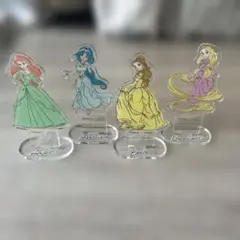 ダイソー　DAISO　ディズニー　プリンセス　アクリルスタンド　4種類セットのサムネイル