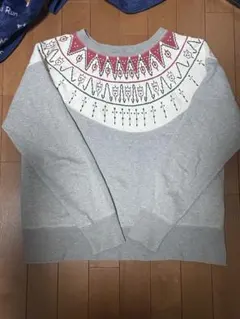 雪柄スウェット