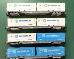 Nゲージ タンク コンテナ まとめ セット 売り コキ 貨物 3530】Nゲージ TOMIX コキ10000(UT1形タンクコンテナ積載