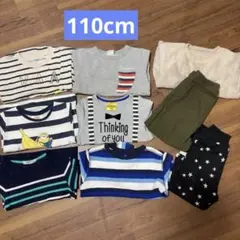 まとめ売り⭐︎110cm男の子　ストライプ 長袖Tシャツセット