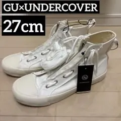 新品未使用 GU undercover ジップ ハイカット スニーカー 白　27のサムネイル