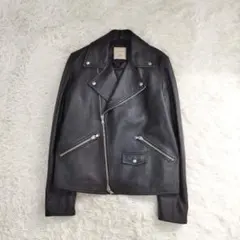 20489✨️トゥモローランド 48 L ダブルライダースジャケット 羊革のサムネイル