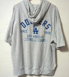 今期❗未使用　タグ付き　MLB　LA ドジャース L パーカー　 Tシャツ　刺繍