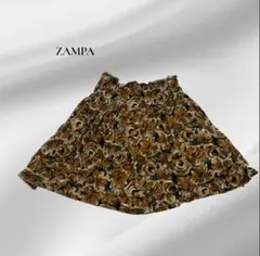 【ZAMPA】レトロ花柄フレアスカートのサムネイル