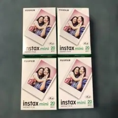 FUJIFILM instax mini インスタントフィルム 20枚✖️4箱