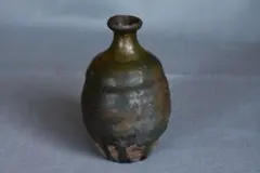 【川上清美】黒唐津 徳利 川上清美 黒唐津徳利