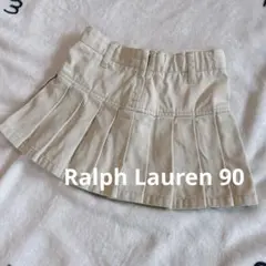 ラルフローレン ベージュプリーツスカート 90