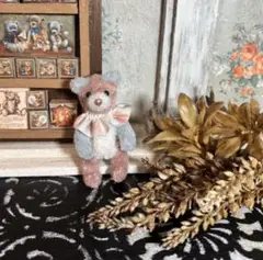 M’s BEARS モールベア　6.0cm ピンク×ブルー×ホワイト