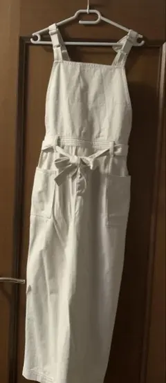 エプロン風ジャンパースカート デニム