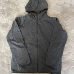 ユニクロ UNIQLO グレー XL フード付きスウェットパーカー