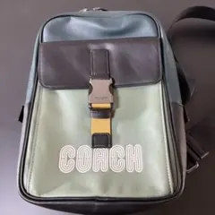 未使用品コーチ本革ロゴ入りボディバック