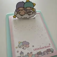 【レア】ミニバインダー付き　キキララ　メモ帳　平成レトロ　平成女児　サンリオ