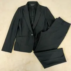 INDIVI パンツスーツ セットアップ スーツ シアサッカー 洗える