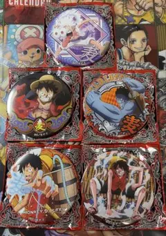 ONE PIECE 輩缶バッジ battle モンキー・D・ルフィ 3種セット - メルカリ