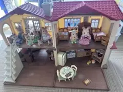 シルバニアファミリー 赤い屋根のお家 家具 人形セット まとめ売り