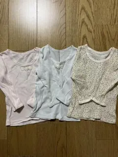 長袖シャツ 3枚セット 100cm 肌着