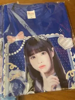 アイドル プリント Tシャツ XL 青