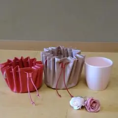 鉢カバー３点セット　小物入れ　花瓶　アレンジメントフラワー　インテリア