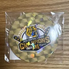 阪神タイガース　2023JERAセ・リーグ優勝記念ロゴ丸缶バッジ