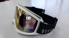 ＊DEES スキーゴーグル ホワイトフレームレインボーみメンズ＆レディス