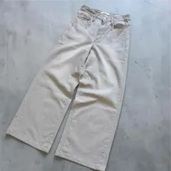 サムシング デニム リサ ワイド フレア ハイウエスト ストレッチ グレー系 Mのサムネイル