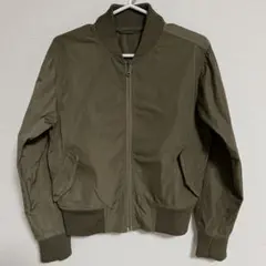 GU MA-1 カーキ ブルゾン ジップアップ Sサイズ
