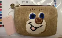 新品未使用‼️フェイラー　オールドテディ　マチ付きポーチ