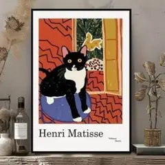 【美品】スーザン・パワーズ作　三毛猫　絵　1984年　15号 約横62×縦69㎝ 値下げ・美品】スーザン・パワーズ作 三毛猫 絵 15号 約横62×縦69