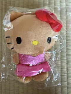 【ハローキティ展限定】日焼けキティ　マスコットポーチ