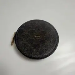 CELINE セリーヌ マカダム柄 丸型 コインケース