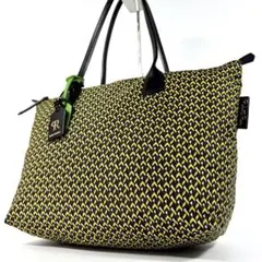 ✨極美品✨ロベルタピエリ トートバッグ A4可 肩掛け 大容量 黄 黒 白