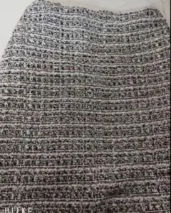 白黒　ツイード　ミニスカート　インパン付き　GRL