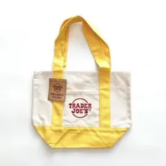 【匿名配送／新品】アメリカ トレジョ エコバッグ ミニトートバッグ イエロー 黄