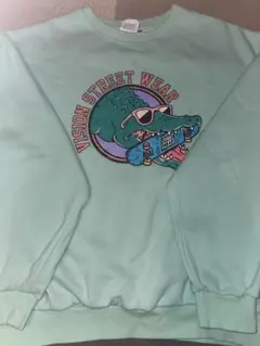 VISION STREET WEAR ミントグリーン トレーナー