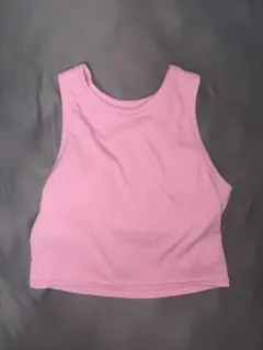 【新品未使用】カップ付き タンクトップ ピンクGRL