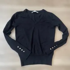 【お値下げしました】ZARA ブラック Vネック セーター S