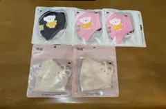 マスク5枚セット　マスク　子供用　布製品　綿　洗えるマスク　デザインマスク 5枚