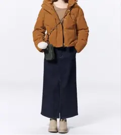 GU 裏フリースデニムスカート