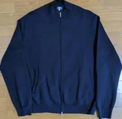 鎌倉シャツ(134)　10Gコットンフルジップジャケット　ネイビー