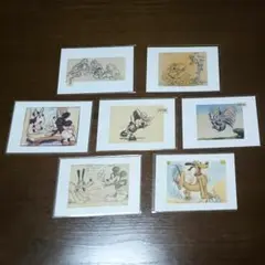 ディズニー レトロ ポストカード