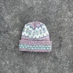 NOAH 花柄刺繍 ニット帽 オリーブグリーン - メルカリ