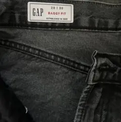 GAP バギーデニム　ブラックデニム