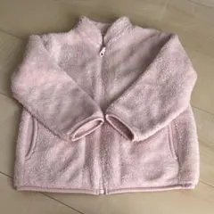 【匿名配送】ユニクロベビーフリースアウター100㎝ピンク系
