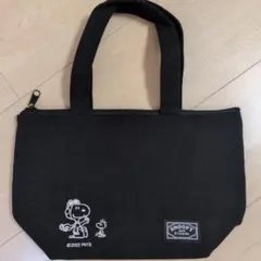 スヌーピー 保冷トートバッグ ブラック