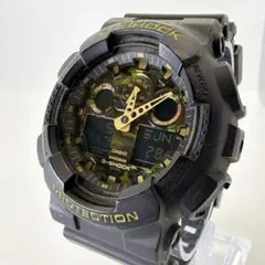 G-SHOCK 大人気 ブラック 迷彩 GA-100CF 新品電池 動作良好 - メルカリ
