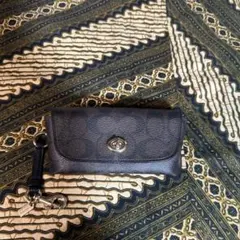 Coach ダークブラウン レザー メガネ、サングラス　ケース